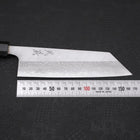 Bunka Blue Steel #2 Damascus Buffalo Ebony Handle 165mm-[Musashi]-[Japanese-Kitchen-Knives]