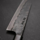 Bunka Blue Steel #2 Kurouchi Buffalo Teak Handle 165mm-[Musashi]-[Japanese-Kitchen-Knives]
