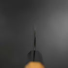 Bunka Blue Steel #2 Kurouchi Buffalo Teak Handle 165mm-[Musashi]-[Japanese-Kitchen-Knives]