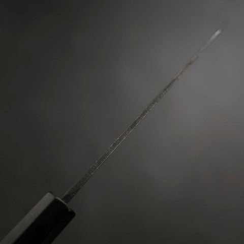 Bunka Blue Steel #2 Kurouchi Buffalo Teak Handle 165mm-[Musashi]-[Japanese-Kitchen-Knives]