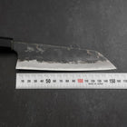 Bunka Blue Steel #2 Kurouchi Buffalo Teak Handle 165mm-[Musashi]-[Japanese-Kitchen-Knives]