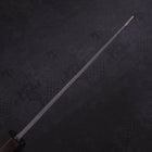 Bunka Blue Steel #2 Kurouchi Chokin Samurai Full Moon Buffalo Ebony Handle 175mm-[Musashi]-[Japanese-Kitchen-Knives]