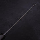 Bunka Blue Steel #2 Kurouchi Chokin Samurai New Moon Buffalo Ebony Handle 175mm-[Musashi]-[Japanese-Kitchen-Knives]