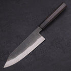 Bunka Blue Steel #2 Kurouchi Chokin Tiger-Bamboo Buffalo Ebony Handle 175mm-[Musashi]-[Japanese-Kitchen-Knives]