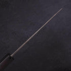 Bunka Blue Steel #2 Kurouchi Chokin Tiger-Bamboo Buffalo Ebony Handle 175mm-[Musashi]-[Japanese-Kitchen-Knives]