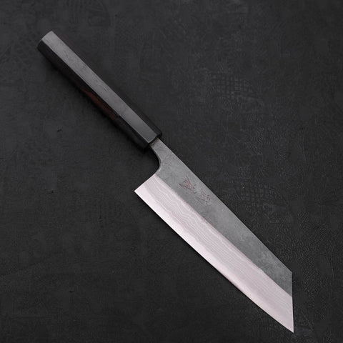 Bunka Blue Steel #2 Kurouchi Damascus Buffalo Ebony Handle 165mm (6.5”)