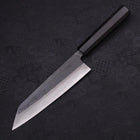 Bunka Blue Steel #2 Kurouchi Damascus Buffalo Ebony Handle 180mm-[Musashi]-[Japanese-Kitchen-Knives]