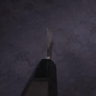 Bunka Blue Steel #2 Kurouchi Damascus Buffalo Ebony Handle 180mm-[Musashi]-[Japanese-Kitchen-Knives]