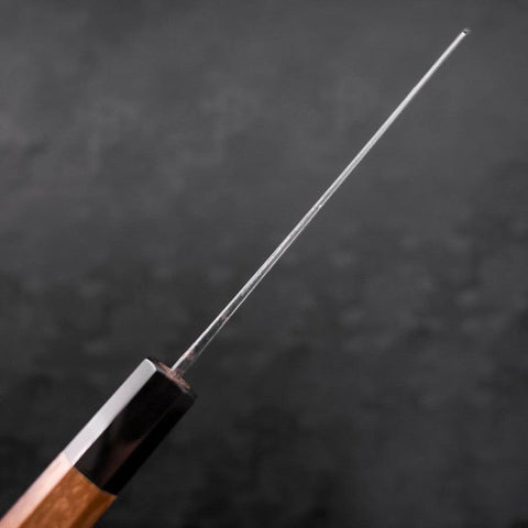 Bunka Blue Steel #2 Kurouchi Damascus White Urushi Handle 165mm (6.5”)