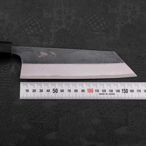 Bunka Blue Steel #2 Kurouchi Damascus White Urushi Handle 165mm (6.5”)