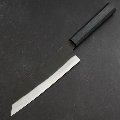 Bunka Blue Steel #2 Kurouchi Dark Blue Urushi Handle 190mm-[Musashi]-[Japanese-Kitchen-Knives]
