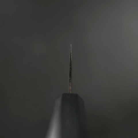 Bunka Blue Steel #2 Kurouchi Dark Blue Urushi Handle 190mm-[Musashi]-[Japanese-Kitchen-Knives]