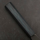 Bunka Blue Steel #2 Kurouchi Dark Blue Urushi Handle 190mm-[Musashi]-[Japanese-Kitchen-Knives]