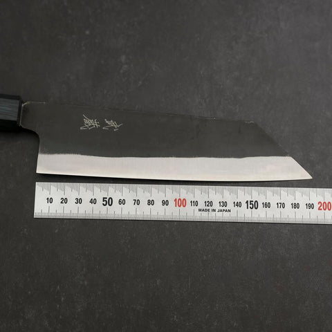 Bunka Blue Steel #2 Kurouchi Dark Blue Urushi Handle 190mm-[Musashi]-[Japanese-Kitchen-Knives]