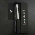 Bunka Blue Steel #2 Kurouchi Dark Blue Urushi Handle 190mm-[Musashi]-[Japanese-Kitchen-Knives]