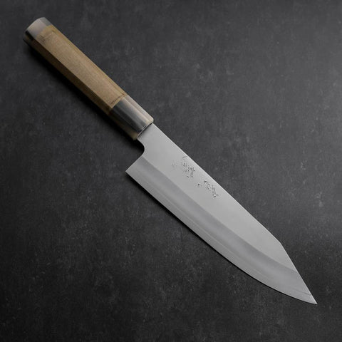 Bunka HAP-40 Polished Double Buffalo Capped Magnolia Handle 165mm-[Musashi]-[Japanese-Kitchen-Knives]