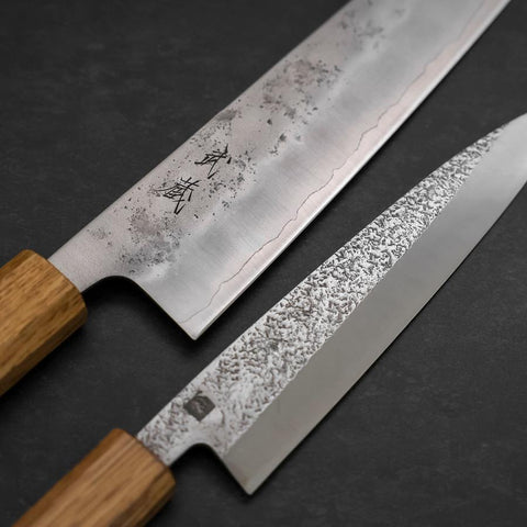 Bunka & Kaisaki Acero Plata #3 VG-10 Nashiji Mango Yaki Urushi Set Sakura