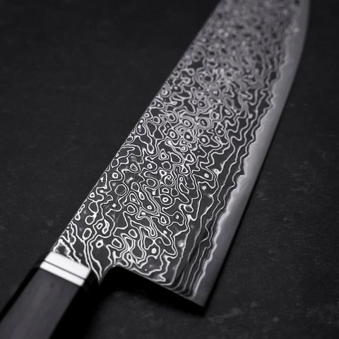 Bunka SG-2 Black Damascus Western Ebony Handle 180mm (7”)-[Musashi]-[Japanese-Kitchen-Knives]