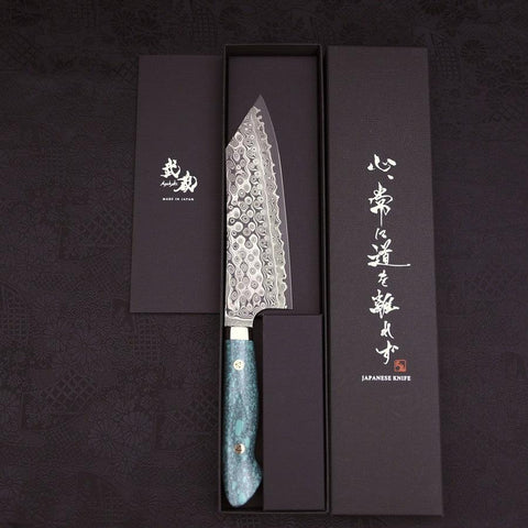 Bunka SG-2 Damasco Mango de Turquesa Verde 170mm