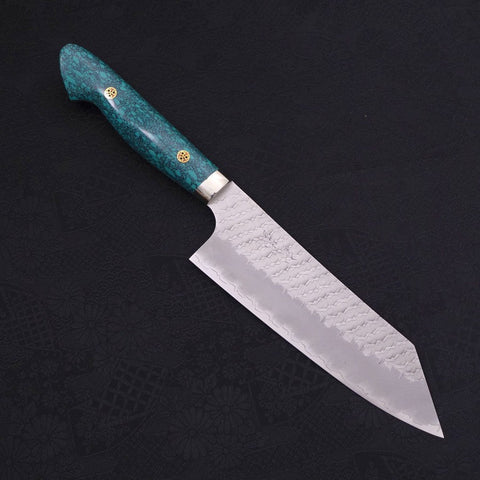 Bunka SG-2 Tsuchime Turquoise Green Handle 170mm-[Musashi]-[Japanese-Kitchen-Knives]