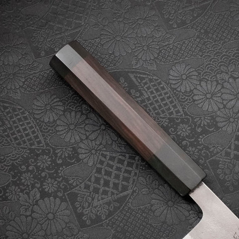 Bunka SKD11 Nashiji Buffalo Ebony Handle 165mm-[Musashi]-[Japanese-Kitchen-Knives]