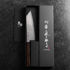 Bunka SLD Black Damascus Ebony Handle 175mm (6.8”)-[Musashi]-[Japanese-Kitchen-Knives]