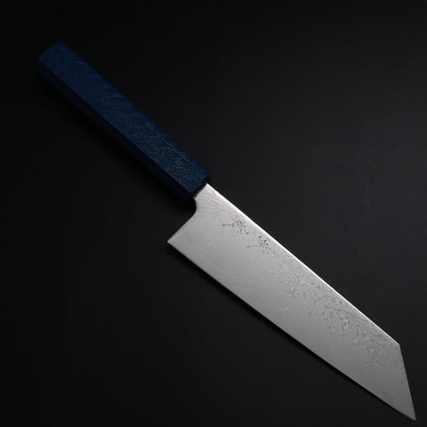 Bunka SLD Damasco Níquel Ondulado Mango Urushi Azul 170mm