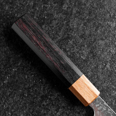 Bunka SG-Strix Damascus Shitan Handle 165mm-[Musashi]-[Japanese-Kitchen-Knives]