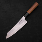 Bunka Silver Steel #3 Damascus Buffalo Teak Handle 180mm-[Musashi]-[Japanese-Kitchen-Knives]