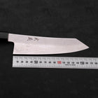 Bunka Silver Steel #3 Damascus Buffalo Teak Handle 180mm-[Musashi]-[Japanese-Kitchen-Knives]