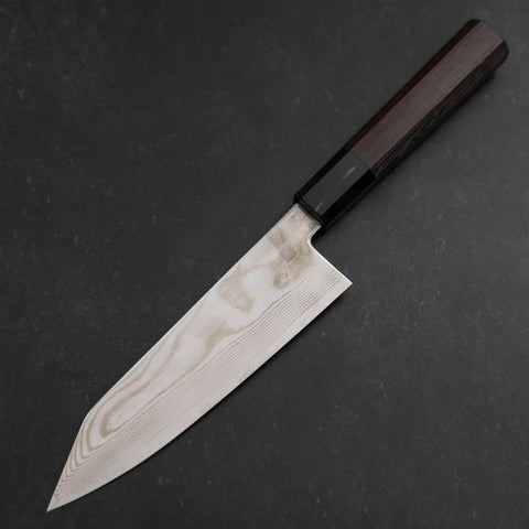 Bunka Silver Steel #3 Damascus Buffalo Wenge Handle 170mm (6.7”)-[Musashi]-[Japanese-Kitchen-Knives]