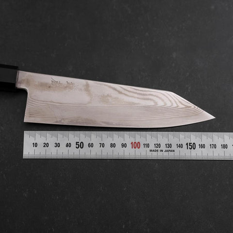 Bunka Silver Steel #3 Damascus Buffalo Wenge Handle 170mm (6.7”)-[Musashi]-[Japanese-Kitchen-Knives]