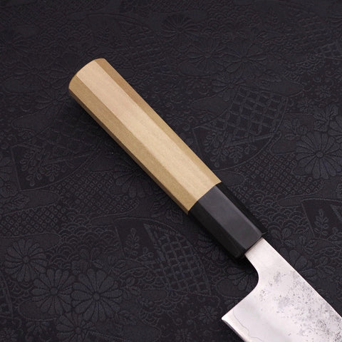 Bunka Silver Steel #3 Nashiji Mango de Magnolia con cuerno de Búfalo 170mm