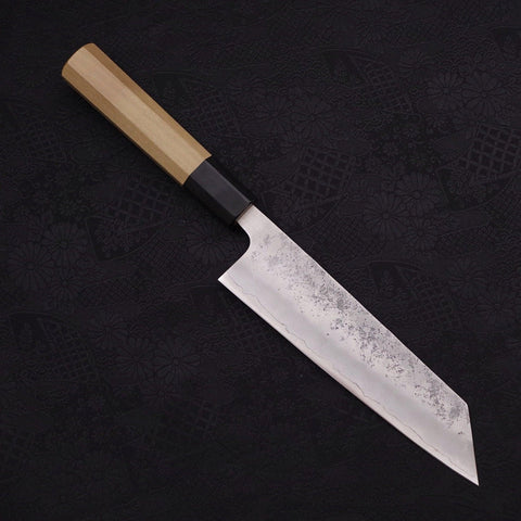 Bunka Silver Steel #3 Nashiji Buffalo Magnolia Handle 170mm-[Musashi]-[Japanese-Kitchen-Knives]