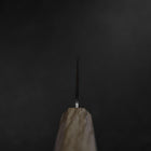 Bunka Silver Steel #3 Nashiji Olive Handle 175mm-[Musashi]-[Japanese-Kitchen-Knives]