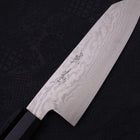 Bunka Silver Steel #3 Nickel Damascus Buffalo Ebony Handle 170mm-[Musashi]-[Japanese-Kitchen-Knives]