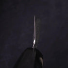 Bunka Silver Steel #3 Nickel Damascus Buffalo Ebony Handle 170mm-[Musashi]-[Japanese-Kitchen-Knives]
