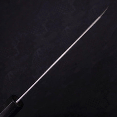 Bunka Silver Steel #3 Nickel Damascus Buffalo Ebony Handle 170mm-[Musashi]-[Japanese-Kitchen-Knives]