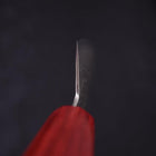 Bunka Silver Steel #3 Nickel Damascus Walnut Red Handle 170mm-[Musashi]-[Japanese-Kitchen-Knives]
