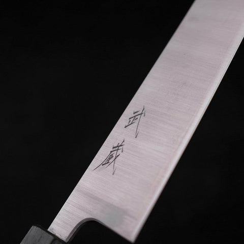 Bunka Silver Steel #3 Polished Green Urushi Handle 170mm-[Musashi]-[Japanese-Kitchen-Knives]