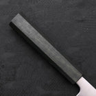Bunka Silver Steel #3 Polished Green Urushi Handle 170mm-[Musashi]-[Japanese-Kitchen-Knives]