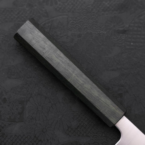 Bunka Silver Steel #3 Polished Green Urushi Handle 170mm-[Musashi]-[Japanese-Kitchen-Knives]
