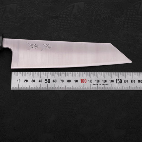 Bunka Silver Steel #3 Polished Green Urushi Handle 170mm-[Musashi]-[Japanese-Kitchen-Knives]
