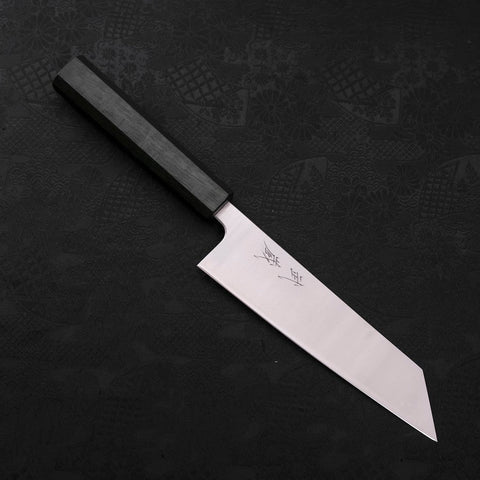 Bunka Silver Steel #3 Polished Green Urushi Handle 170mm-[Musashi]-[Japanese-Kitchen-Knives]