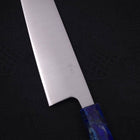 Bunka Silver Steel #3 Polished Ocean Blue Handle 170mm (6.7”)-[Musashi]-[Japanese-Kitchen-Knives]