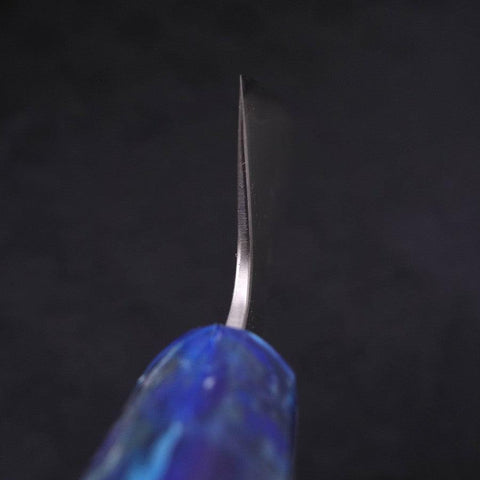 Bunka Silver Steel #3 Polished Ocean Blue Handle 170mm (6.7”)-[Musashi]-[Japanese-Kitchen-Knives]