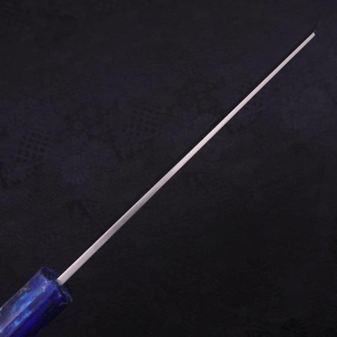 Bunka Silver Steel #3 Polished Ocean Blue Handle 170mm (6.7”)-[Musashi]-[Japanese-Kitchen-Knives]