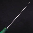 Bunka Silver Steel #3 Polished Ocean Green Handle 170mm (6.7”)-[Musashi]-[Japanese-Kitchen-Knives]