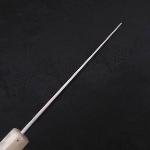 Bunka Silver Steel #3 Polished Ocean White Handle 170mm (6.7”)-[Musashi]-[Japanese-Kitchen-Knives]