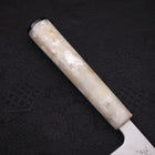 Bunka Silver Steel #3 Polished Ocean White Handle 170mm (6.7”)-[Musashi]-[Japanese-Kitchen-Knives]